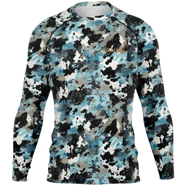 Chokefish™ Long Sleeve Rashguard Acid-Wash Men's Shirt-010